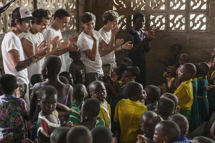 One Direction visit a School in Accra for Red Nose Day