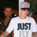 Justin Bieber Stops By Niketown